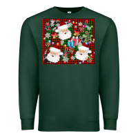 Sports Green santa christmas Premium Sweatshirt - AdoDesignShop