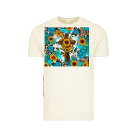 Vintage Arctic sunflower cross cowhide gemstones Vintage Tee - RanaPortraitStore
