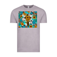 Vintage Zinc sunflower cross cowhide gemstones Vintage Tee - RanaPortraitStore