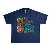 Navy this is how i fight my battle tbw Urban Heavy Tee - texasbilliewilder