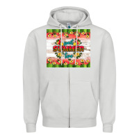 Dove Grey sweet summer time Zipper Hoodie - HRA Design Shop