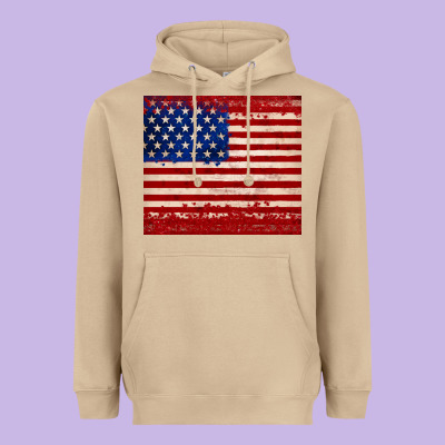 American Flag Tumbler Heavyweight Hoodie Designed By Jahusdesignshop