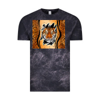 Cloud Black tiger scratch mark Vintage Tee - RanaPortraitStore