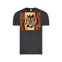 Vintage Black tiger scratch mark Vintage Tee - RanaPortraitStore