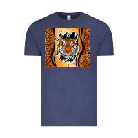 Vintage Denim tiger scratch mark Vintage Tee - RanaPortraitStore