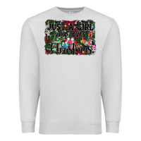 Dove Grey just a girl who loves christmas Premium Sweatshirt - AdoDesignShop