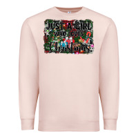 Pale Pink just a girl who loves christmas Premium Sweatshirt - AdoDesignShop