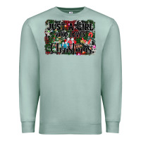 Seafoam just a girl who loves christmas Premium Sweatshirt - AdoDesignShop
