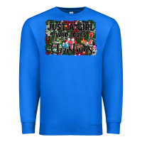 True Royal just a girl who loves christmas Premium Sweatshirt - AdoDesignShop