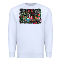 White just a girl who loves christmas Premium Sweatshirt - AdoDesignShop