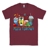 Burgundy math teacher coffee cups Classic Tee - Zillion Design Studio