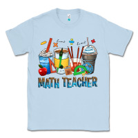 Dusty Blue math teacher coffee cups Classic Tee - Zillion Design Studio
