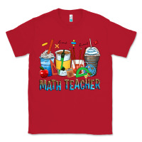 Red math teacher coffee cups Classic Tee - Zillion Design Studio