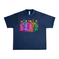 Navy christmas trees and lights Urban Heavy Tee - Zillion Design Studio