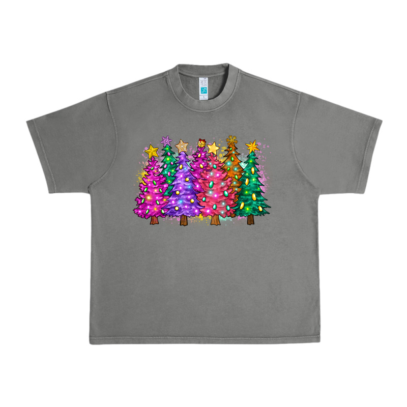 Christmas Trees And Lights Urban Heavy Tee by Zillion Design Studio | Teevron