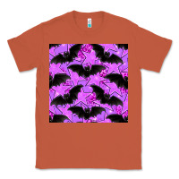 Copper halloween bat and stars seamless pattern Classic Tee - BundleAndBundleShop