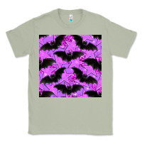 Matcha halloween bat and stars seamless pattern Classic Tee - BundleAndBundleShop