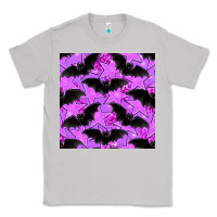 Moon Dust halloween bat and stars seamless pattern Classic Tee - BundleAndBundleShop