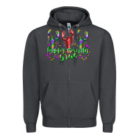 Smoke happy crawdy gras Zipper Hoodie - RacoonDesign