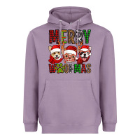 Lavender merry woofmas dogs Heavyweight Hoodie - Jasminsmagicworld