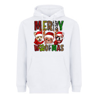 White merry woofmas dogs Heavyweight Hoodie - Jasminsmagicworld