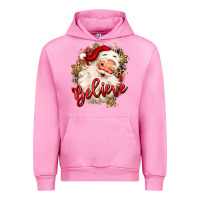 Fuchsia Pink believe christmas santa claus Urban Hoodie - MaliasSmallBusiness