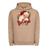 Pigment Burro believe christmas santa claus Urban Hoodie - MaliasSmallBusiness