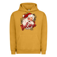 Pigment Peanut Butter believe christmas santa claus Urban Hoodie - MaliasSmallBusiness
