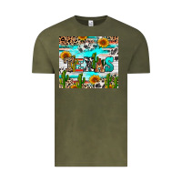 Vintage Olive texas Vintage Tee - RanaPortraitStore