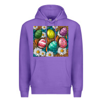 Purple Easter eggs Premium Hoodie - NancyCooperArtShop