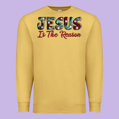 Jesus Is The Reason Premium Sweatshirt Designed By Adodesignshop