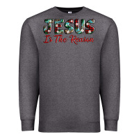 Charcoal Heather jesus is the reason Premium Sweatshirt - AdoDesignShop