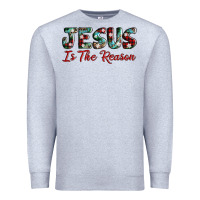 Heather Grey jesus is the reason Premium Sweatshirt - AdoDesignShop