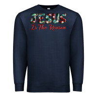 Navy jesus is the reason Premium Sweatshirt - AdoDesignShop