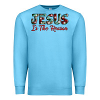 Ocean Blue jesus is the reason Premium Sweatshirt - AdoDesignShop