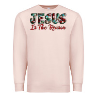 Pale Pink jesus is the reason Premium Sweatshirt - AdoDesignShop
