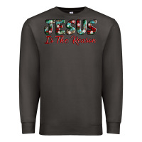 Smoke jesus is the reason Premium Sweatshirt - AdoDesignShop