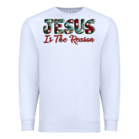White jesus is the reason Premium Sweatshirt - AdoDesignShop