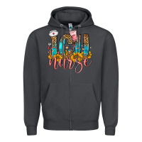 Smoke icu nurse Zipper Hoodie - FaDigitalArtStudio