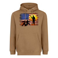 Toasted Coconut american flag soldier sunset Heavyweight Hoodie - JahusDesignShop
