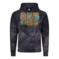 Cloud Black horseshoe leopard gemstone cactus background Vintage Hoodie - AdoDesignShop