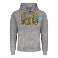 Cloud Rock horseshoe leopard gemstone cactus background Vintage Hoodie - AdoDesignShop
