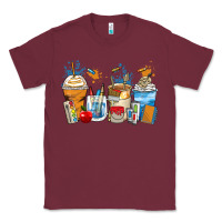 Burgundy art teacher coffee cups Classic Tee - Zillion Design Studio