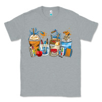 Heather Grey art teacher coffee cups Classic Tee - Zillion Design Studio