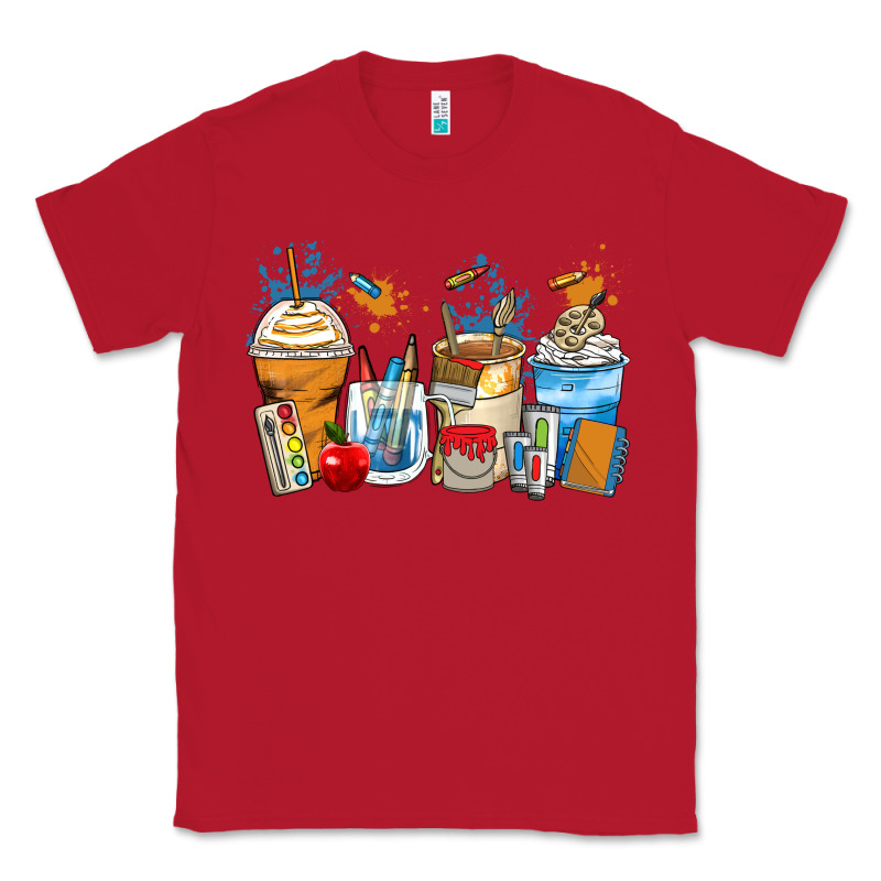 Art Teacher Coffee Cups Classic Tee by Zillion Design Studio | Teevron