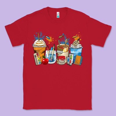 Art Teacher Coffee Cups Classic Tee Designed By Zillion Design Studio