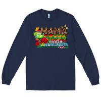 Navy Mama Cita Needs a Margarita Long Sleeve Tee - texasbilliewilder