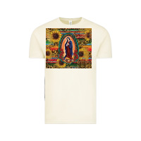 Vintage Arctic sunflower serape lady of guadalupe Vintage Tee - RanaPortraitStore