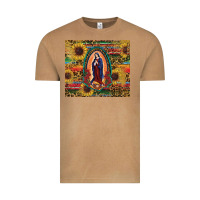 Vintage Camel sunflower serape lady of guadalupe Vintage Tee - RanaPortraitStore