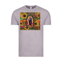 Vintage Zinc sunflower serape lady of guadalupe Vintage Tee - RanaPortraitStore
